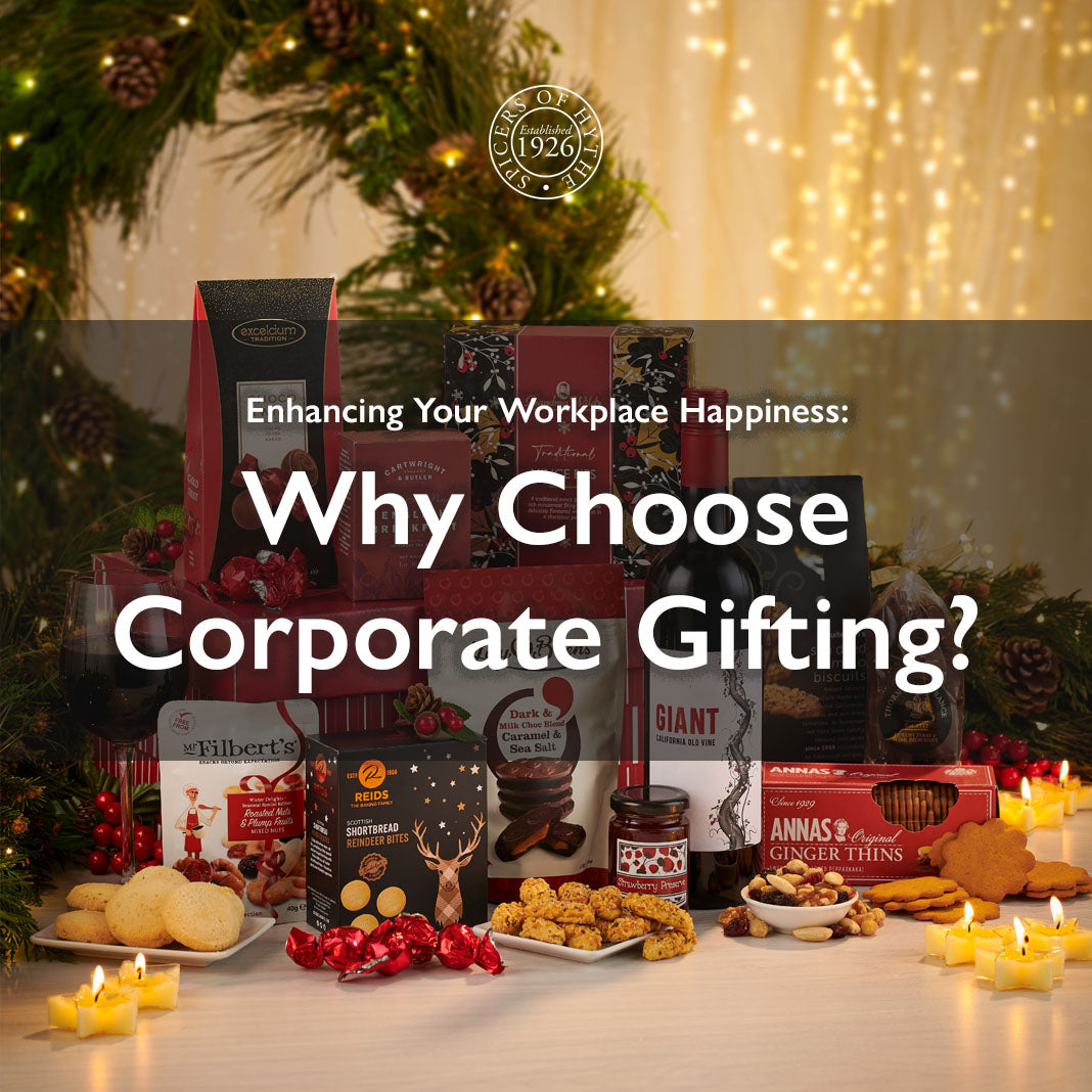 Why choose corporate gifting with Spicers of Hythe? Take a look at the blog cover linking to our blog on corporate gifts.