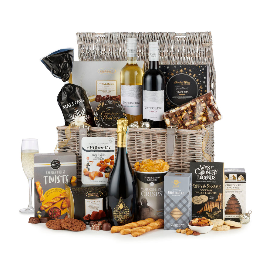 H23035 Frosty Nights Christmas Hamper with Prosecco & Wine