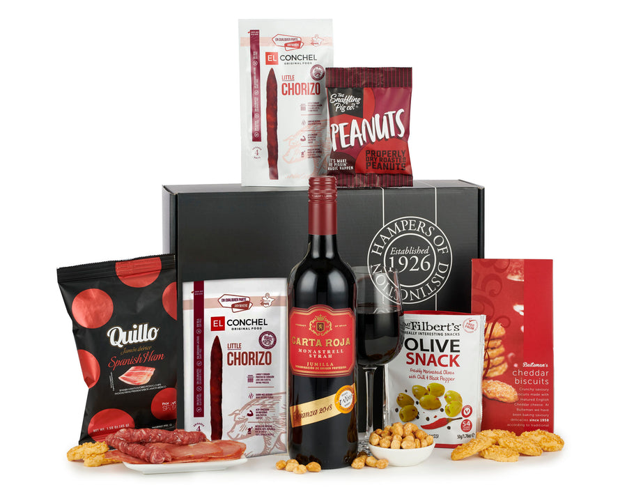 Savoury Gift Box Red Wine Hamper