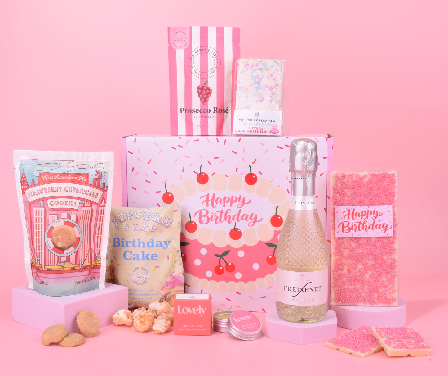 The Luxe Happy Birthday Prosecco Gift Set