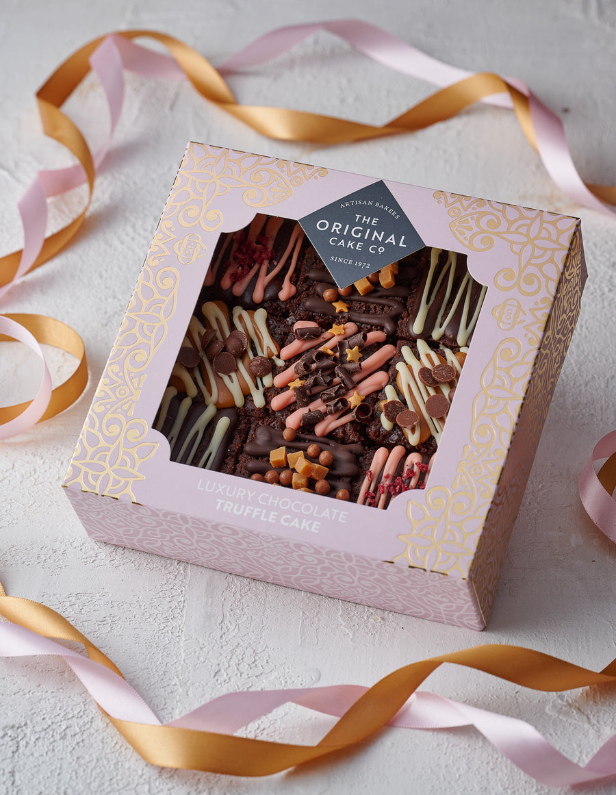 chocolate truffle cake selection box the pink one gift for her