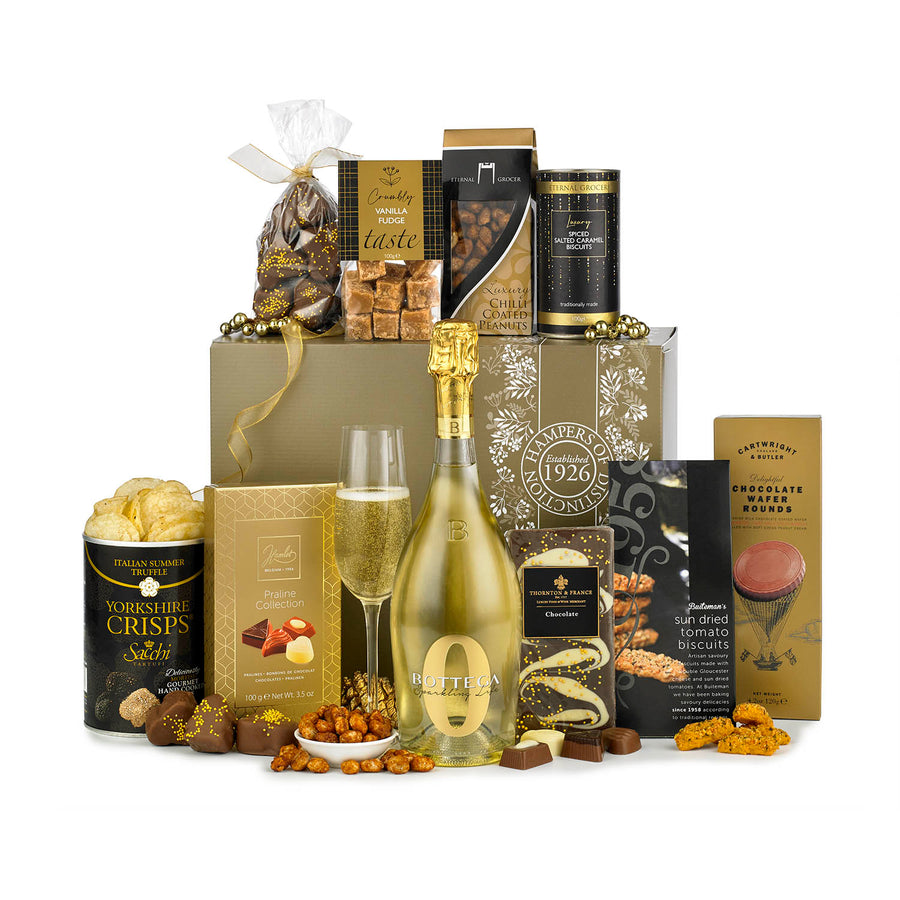 Elegance Sparkling Zero Alcohol Prosecco & Chocolates Hamper Corporate Gift